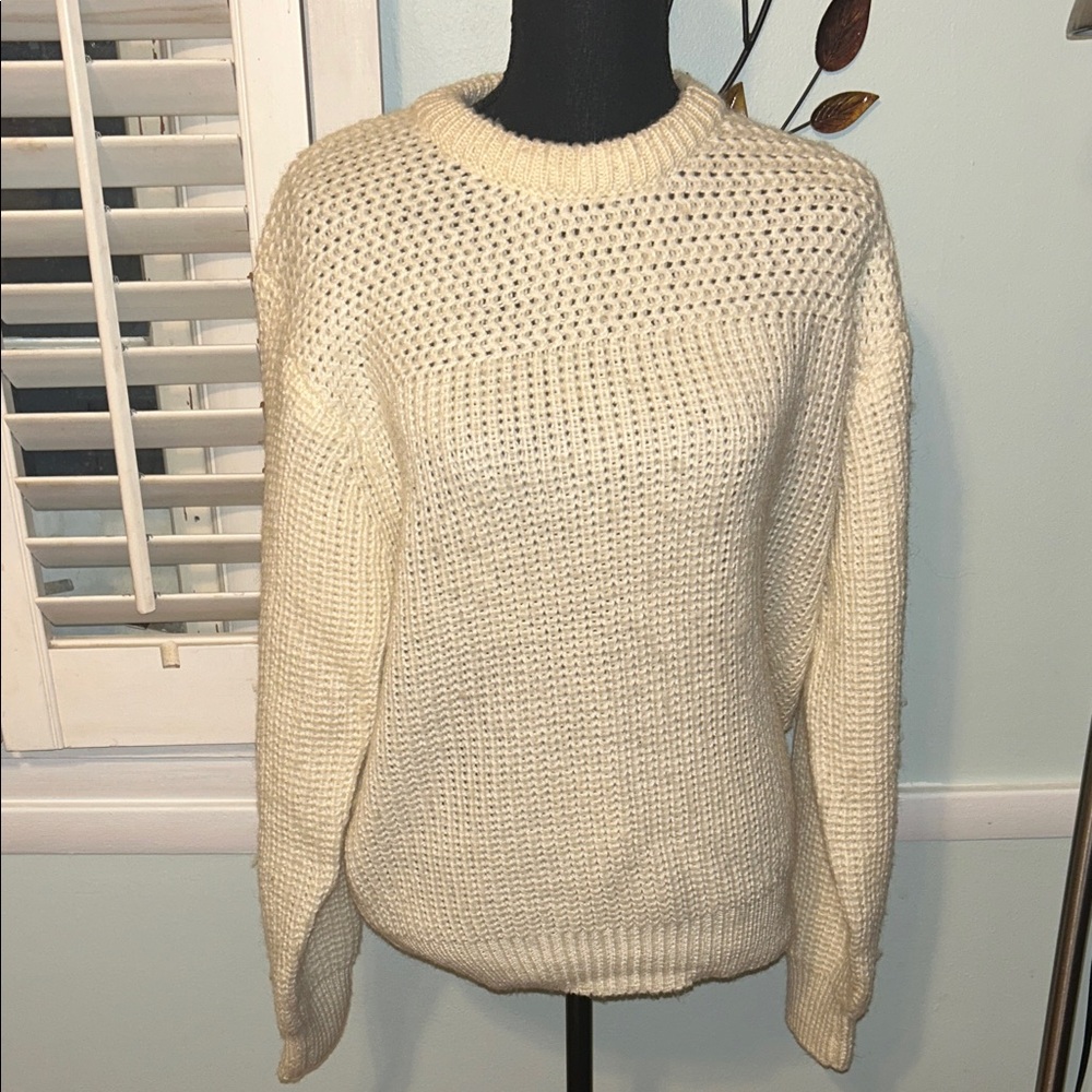 Cozy Cream Knit Sweater